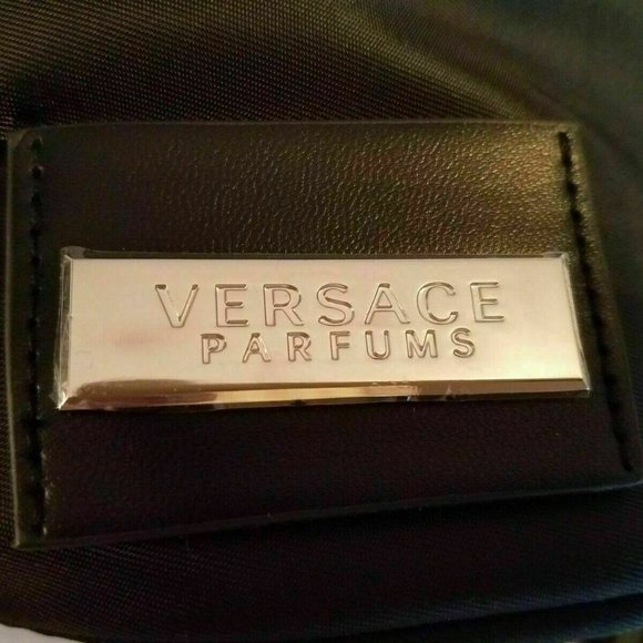 Versace Fragrance Small Bucket Bag Black & Silver Key Logo SEALED PACKAGE - Picture 5 of 10